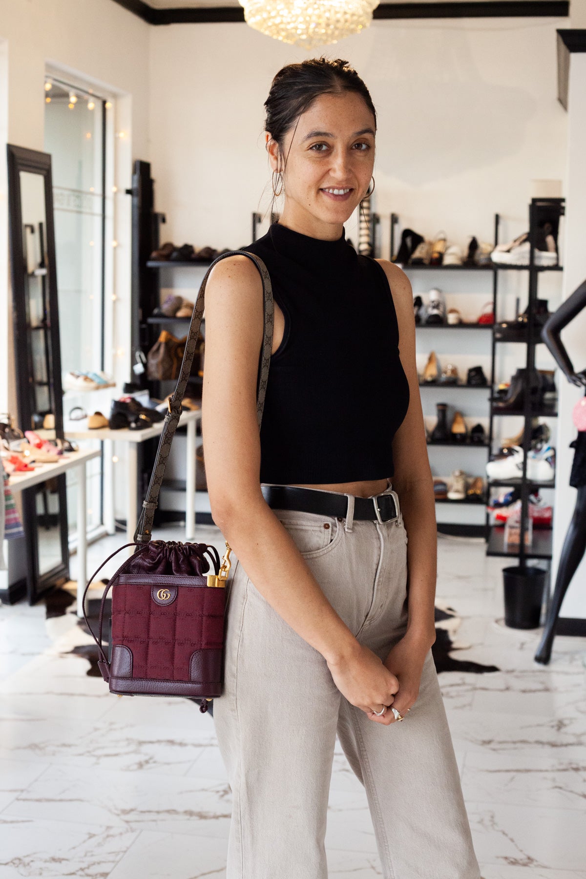 Mini Triangular GG Crossbody Bag