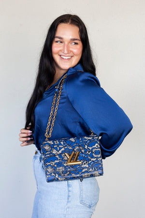 Floral Lace Twist MM Bag