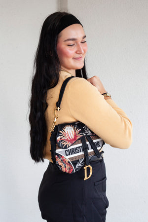 Embroidered Saddle Bag