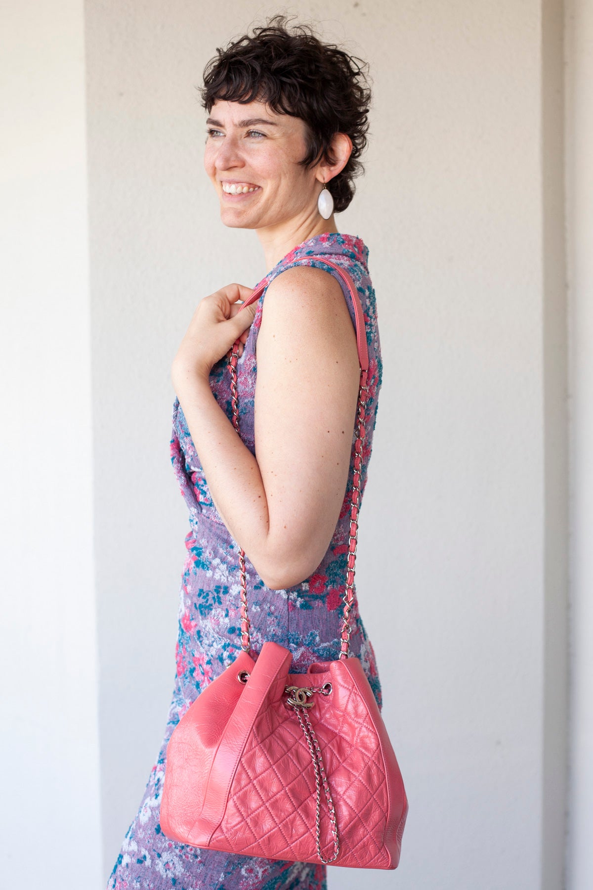 CC Drawstring Bucket Bag