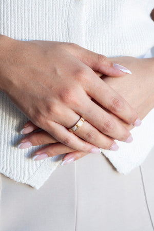 Paved Love Ring Small Model - Size 6.25
