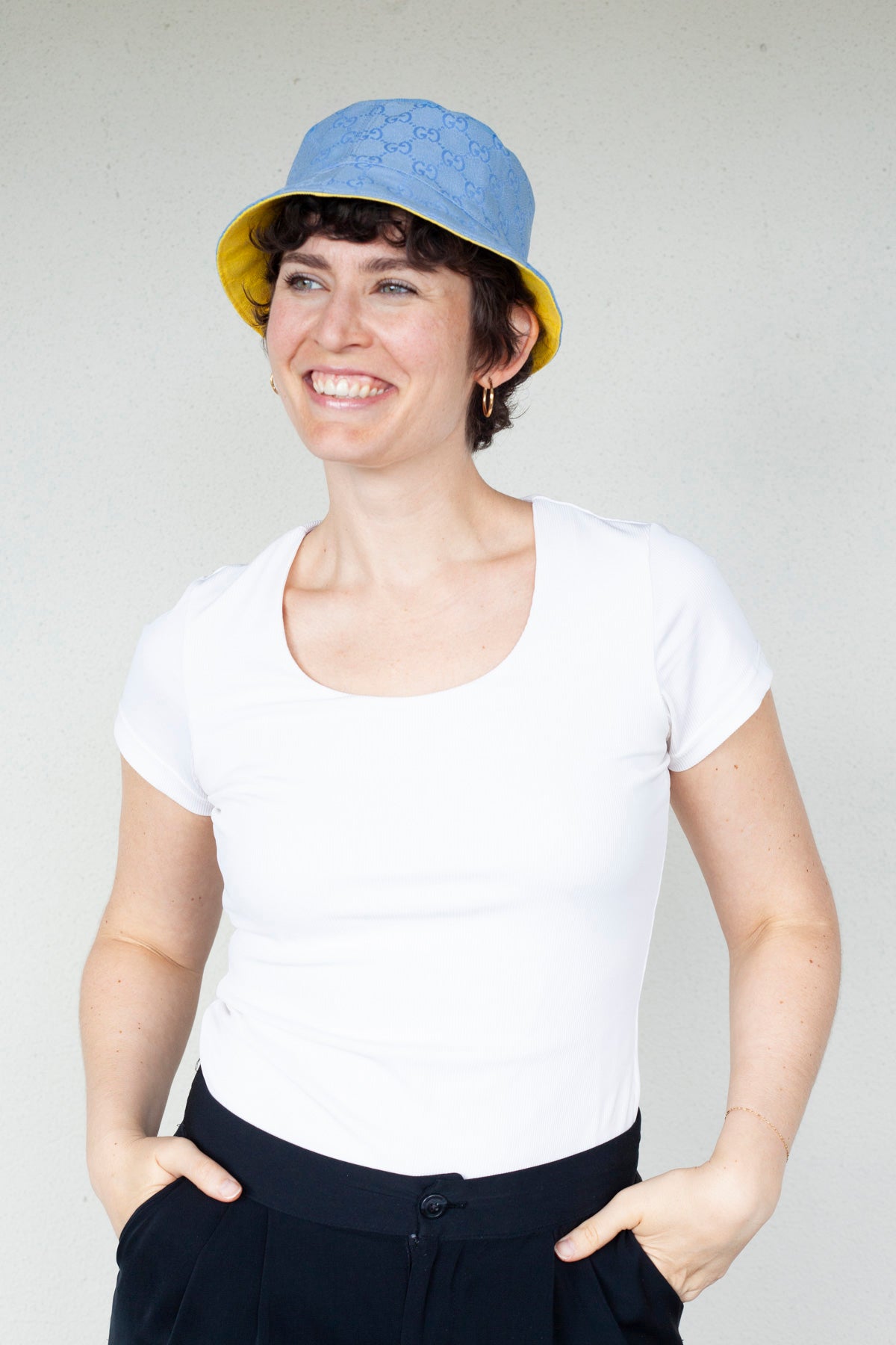 GG Reversible Bucket Hat - Size Medium