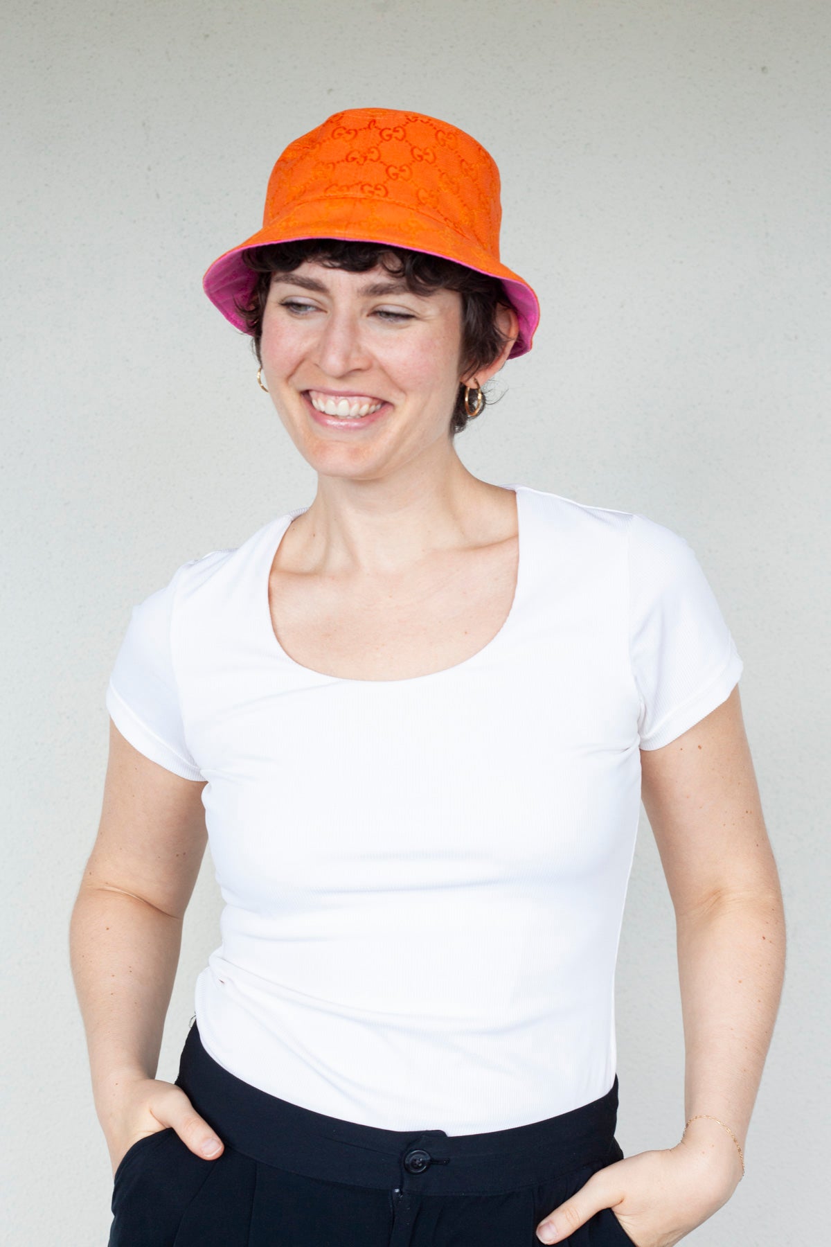 GG Reversible Bucket Hat - Size Medium