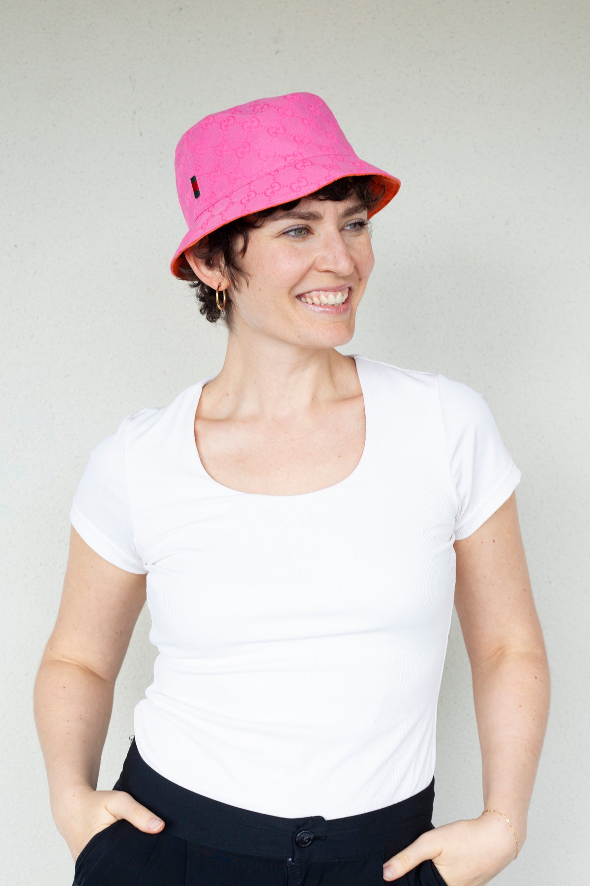 GG Reversible Bucket Hat - Size Medium