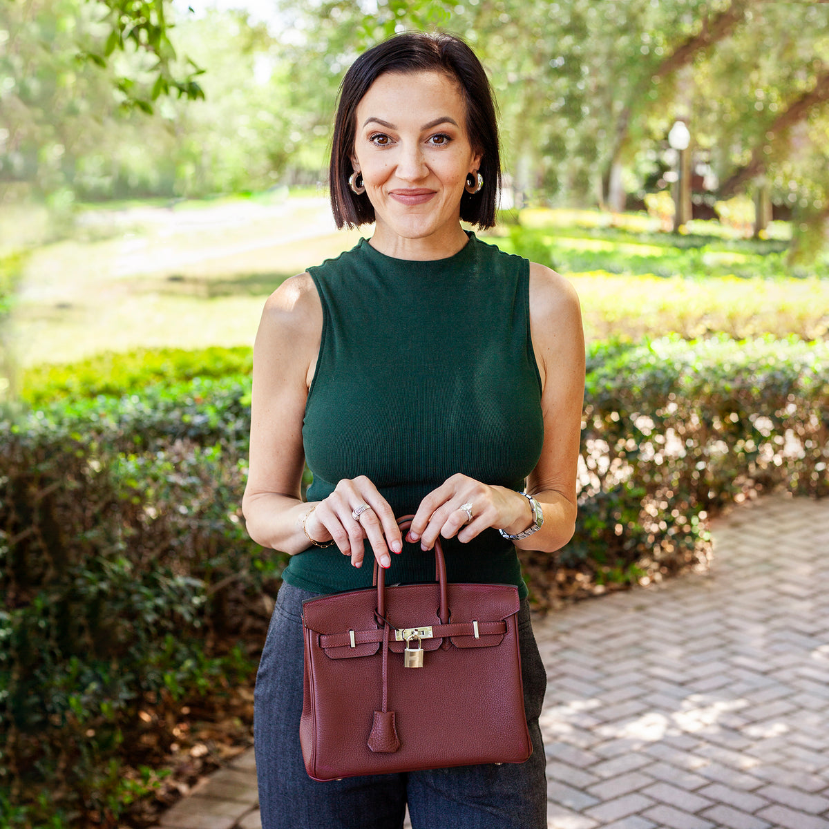 Birkin 25 Rouge H Togo Leather