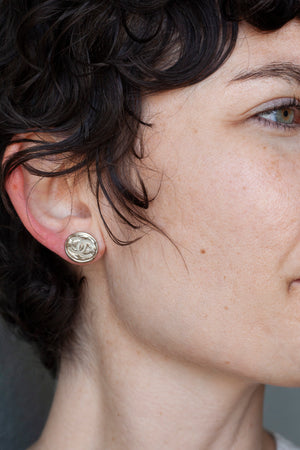 CC Button Earrings