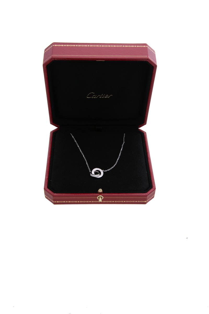 Diamond Paved Love Pendant Necklace