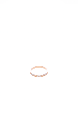 Diamond Paved Mini Love Wedding Band - Size 5.25