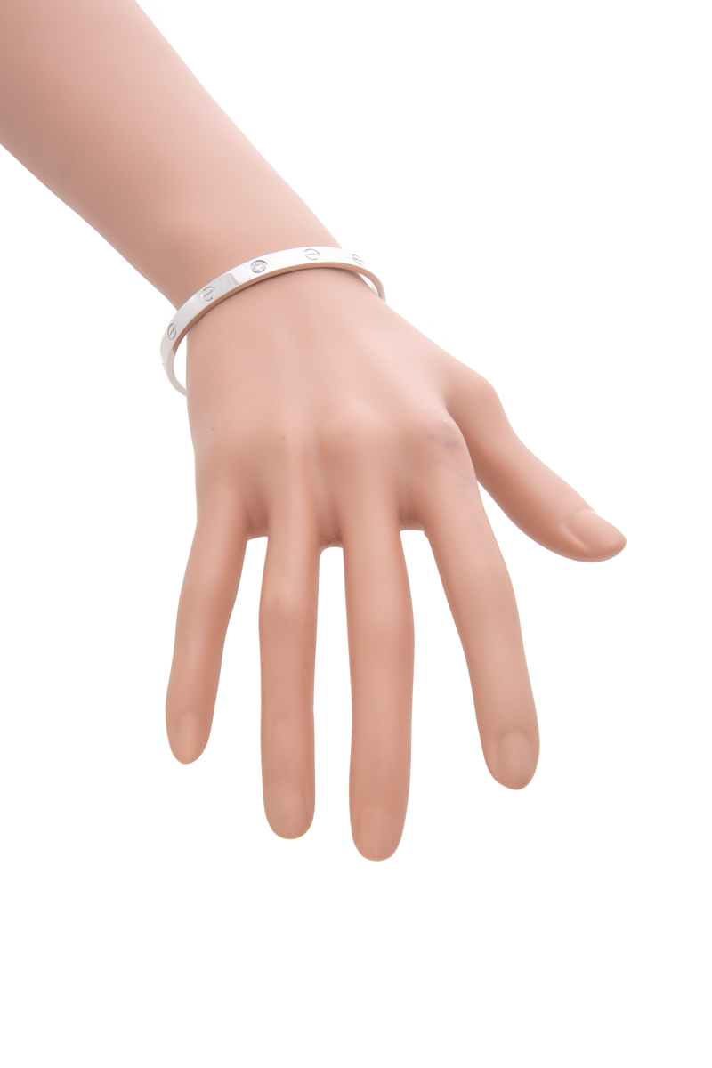 Diamond Love Cuff Bracelet - Size 18