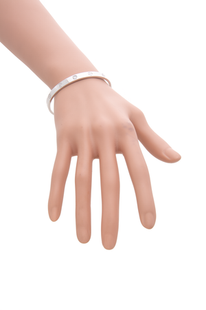 Diamond Love Cuff Bracelet - Size 18