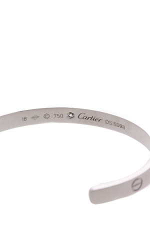Diamond Love Cuff Bracelet - Size 18