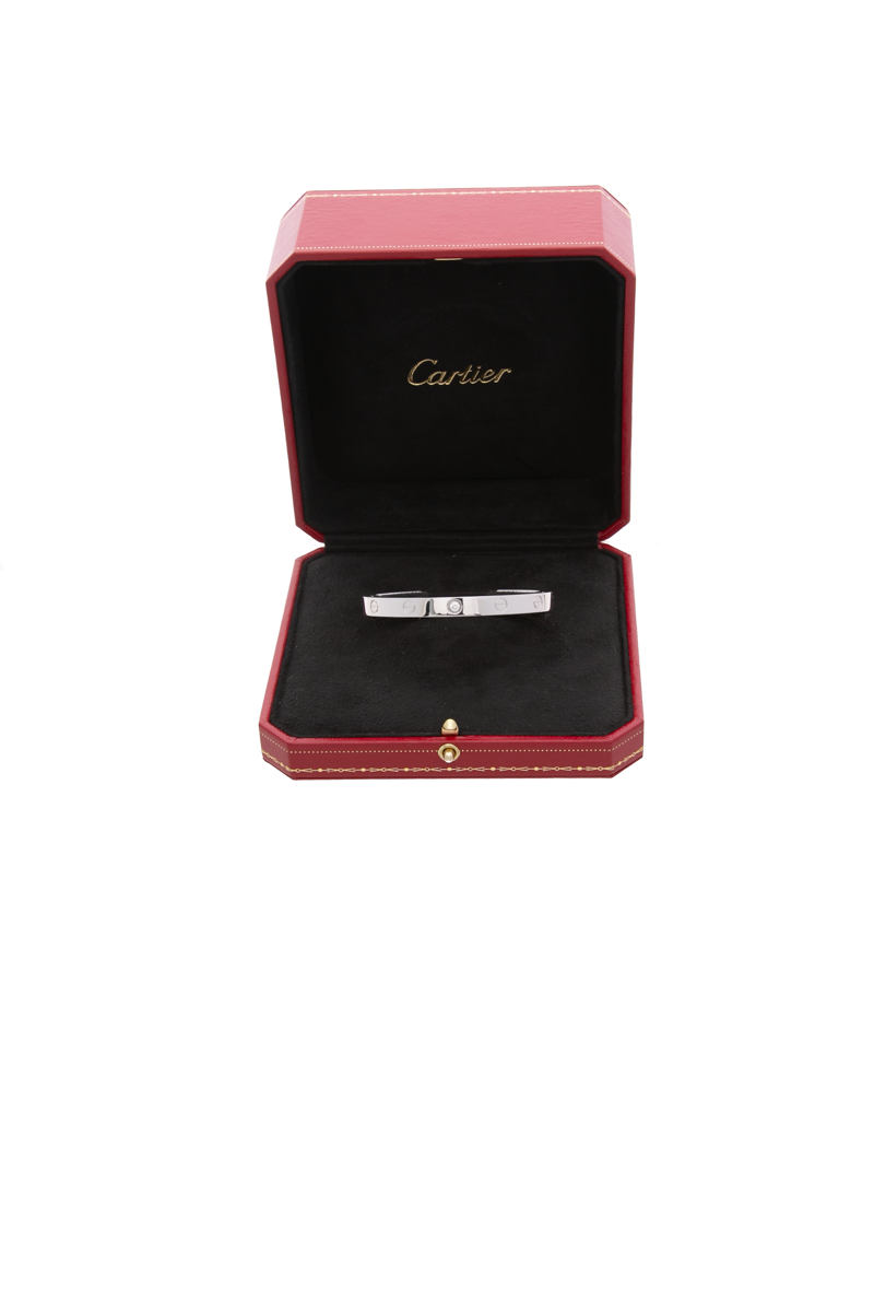 Diamond Love Cuff Bracelet - Size 18