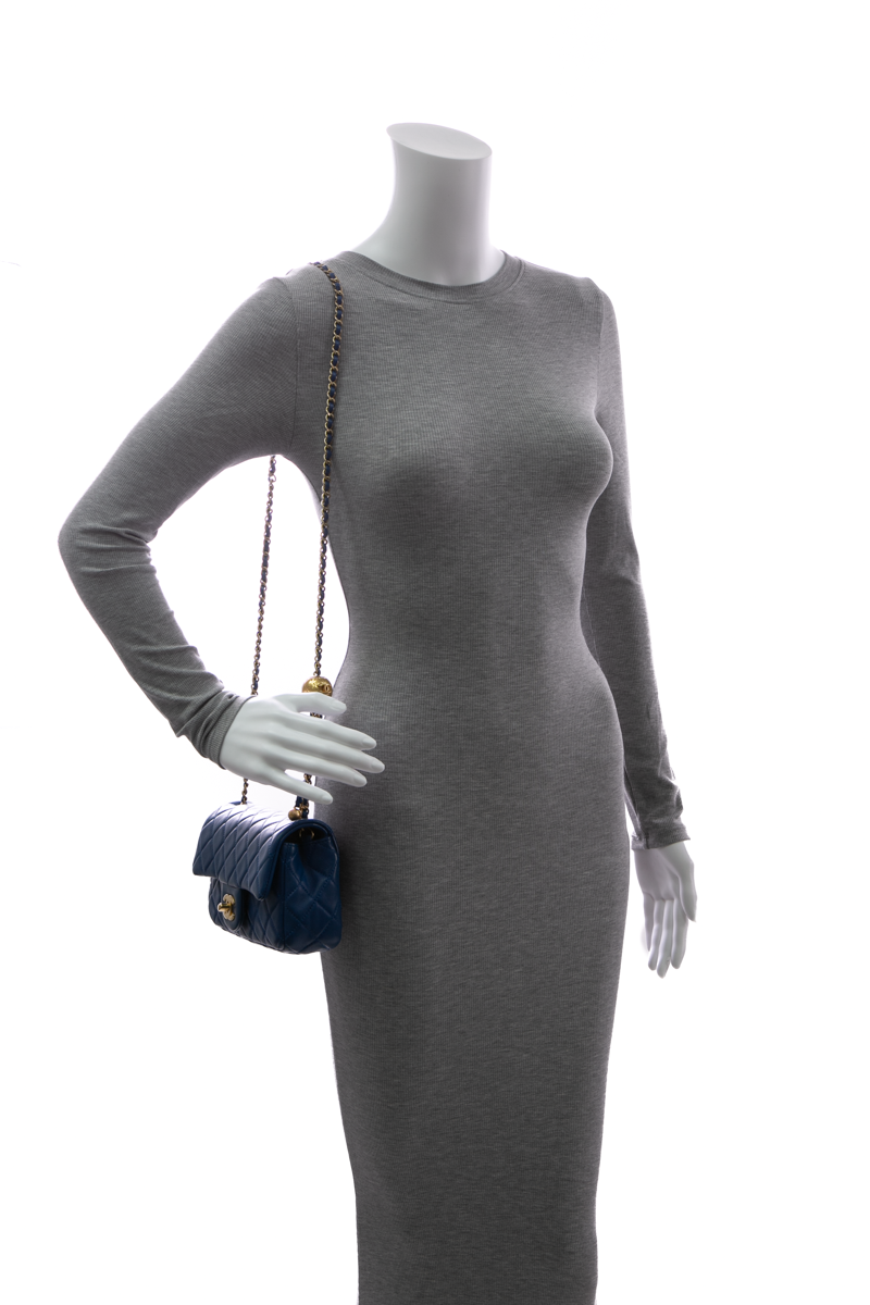 Mini Pearl Crush Rectangular Flap Bag