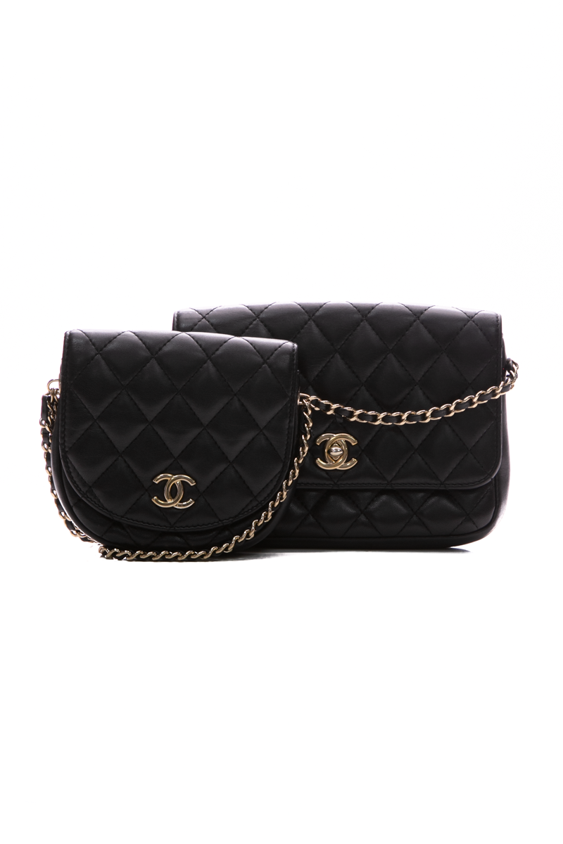 Chanel Double Side Pack Flap Bag - Couture USA Chanel Double Side Pack Flap Bag - Couture USA