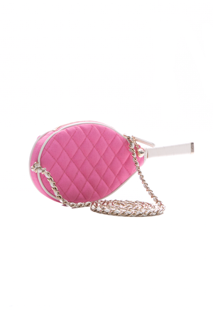 Tennis Racket Clutch with Chain