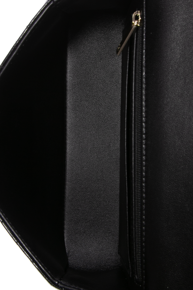 So Black Small Flap Bag With Top Handle