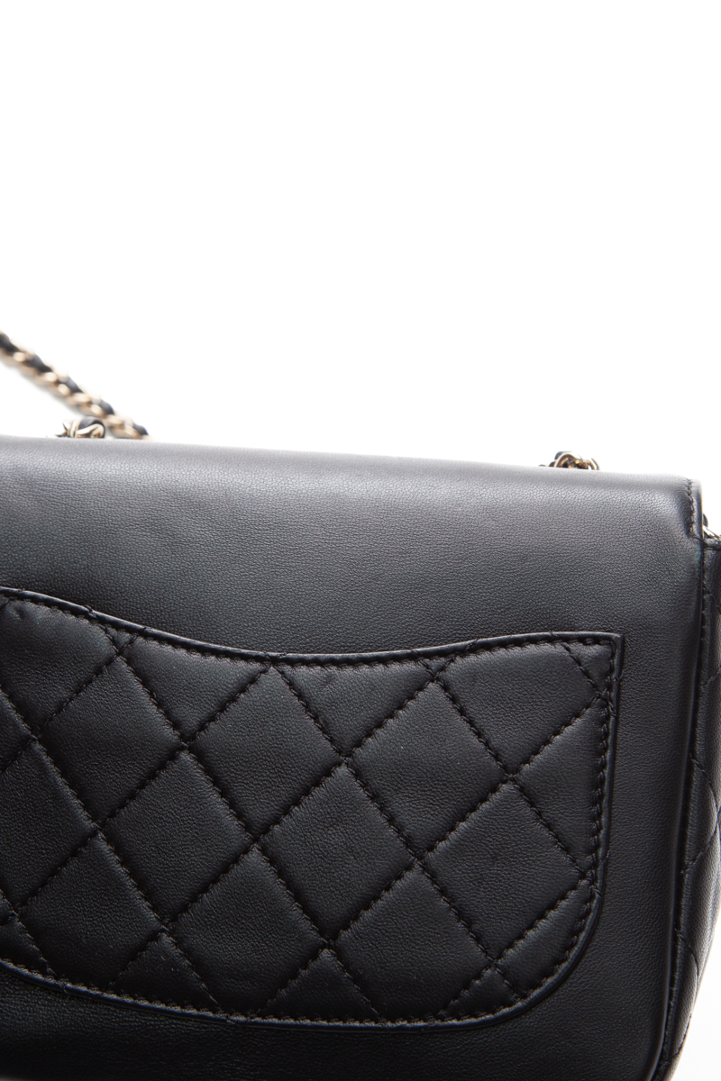 Giant Crystal CC Mini Flap Bag