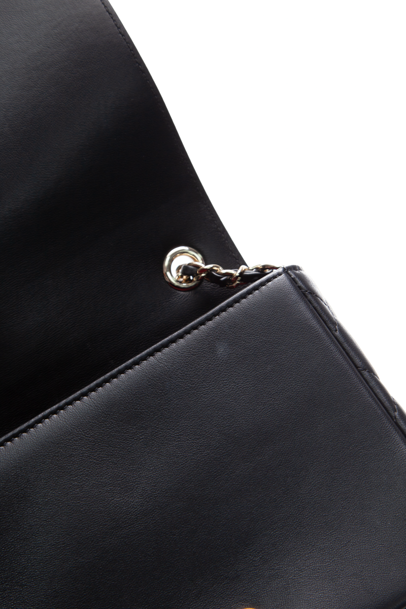 Giant Crystal CC Mini Flap Bag