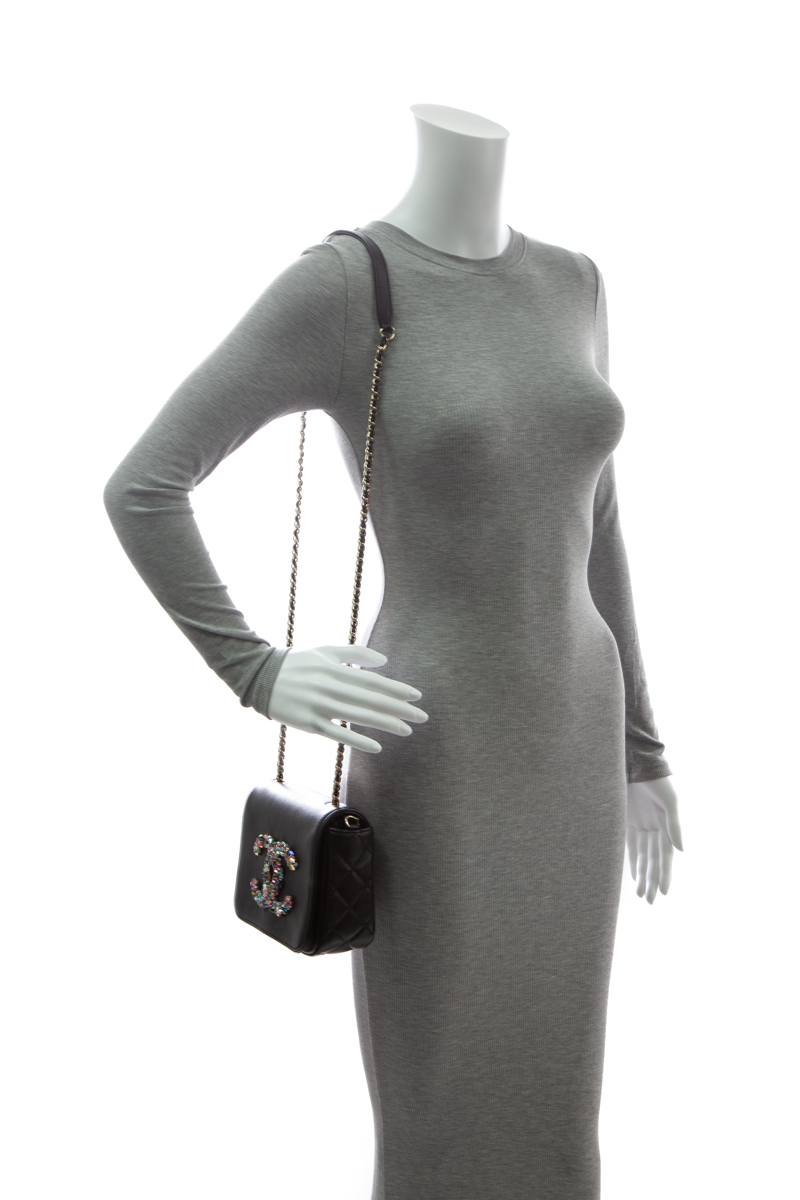 Chanel Giant Crystal CC Mini Flap Bag - Couture USA Chanel Giant Crystal CC Mini Flap Bag - Couture USA