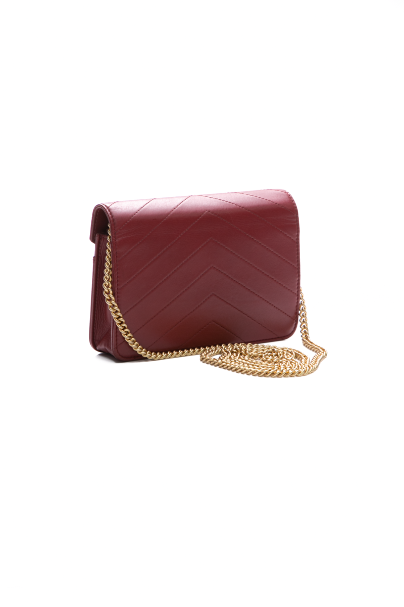 Paris-Hamburg Elaphe Double Chevron Wallet On Chain