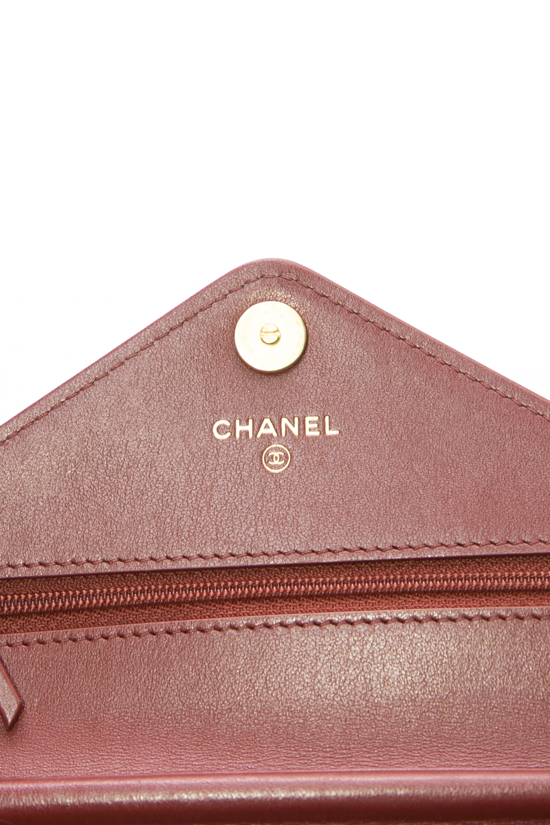 Paris-Hamburg Elaphe Double Chevron Wallet On Chain