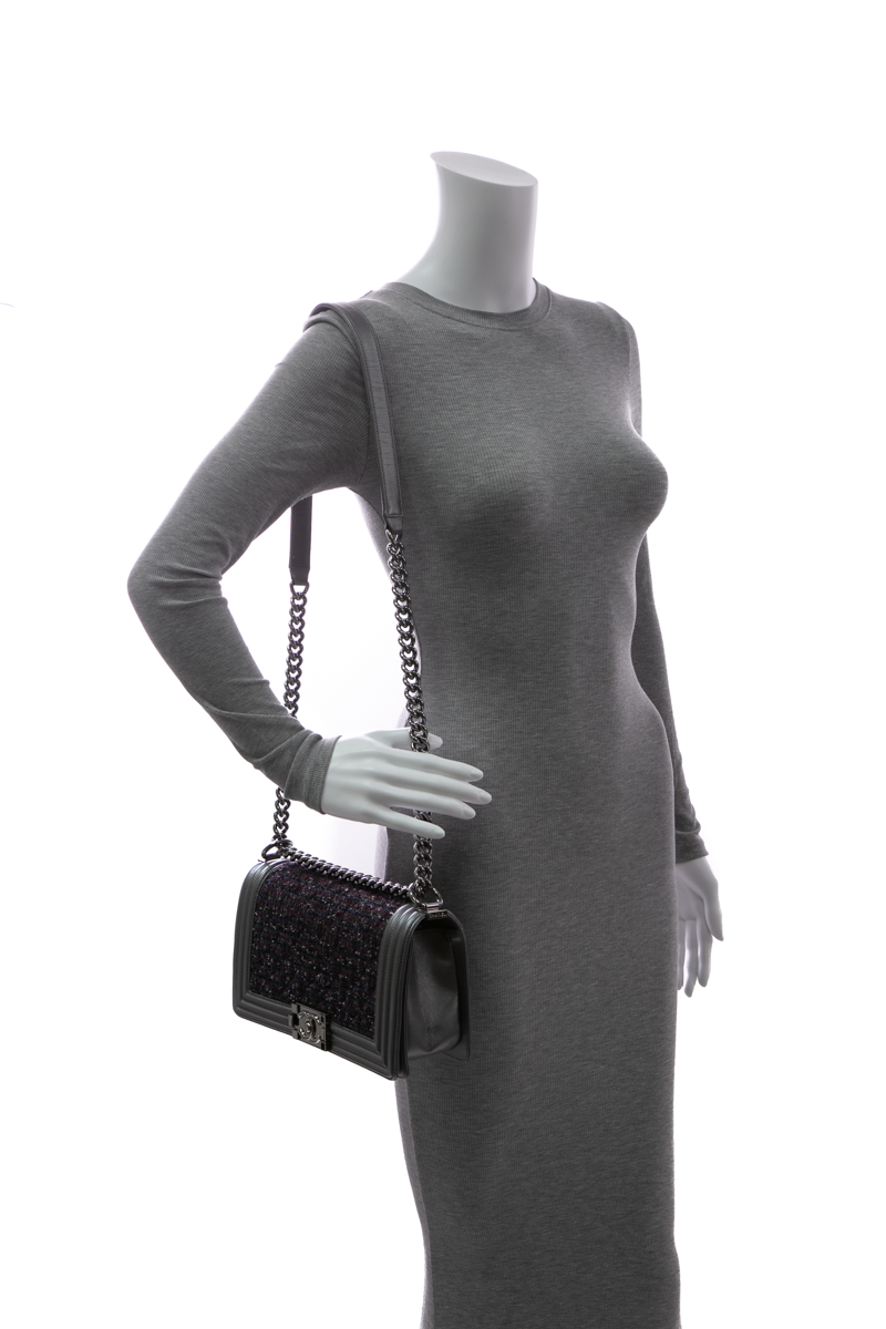 Tweed Medium Boy Bag