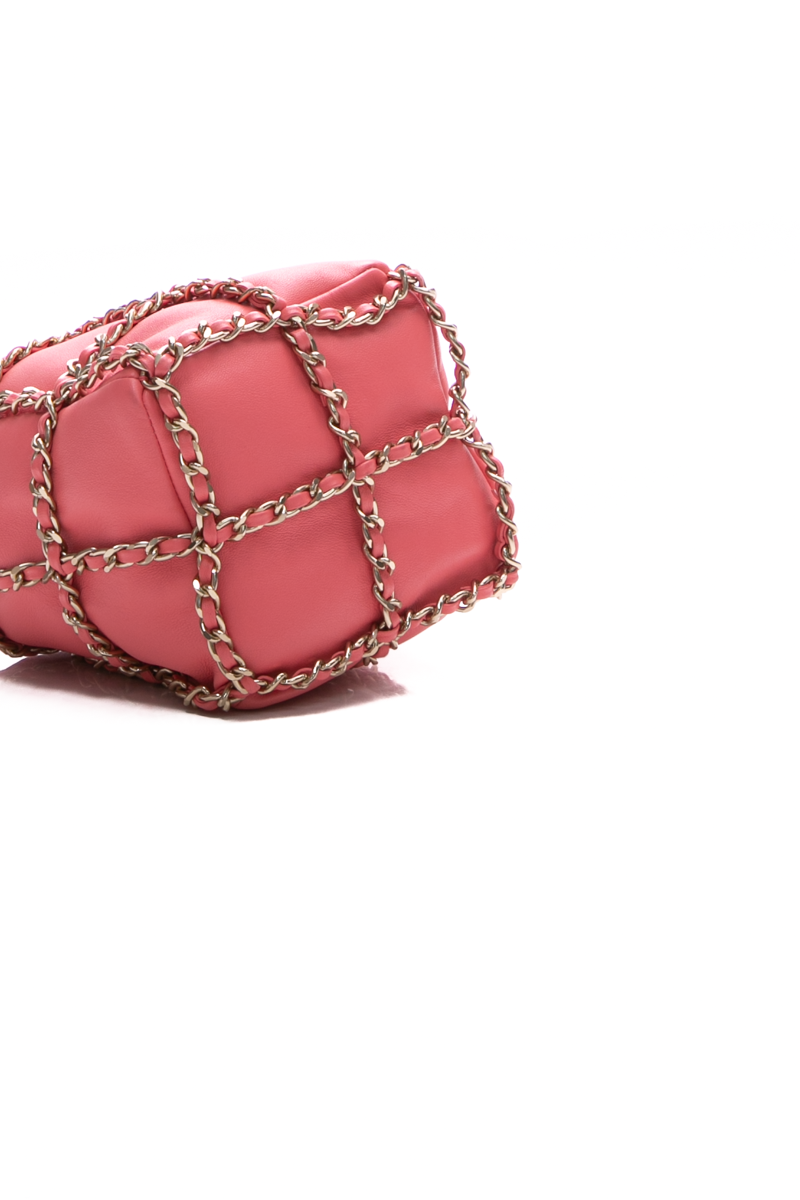 Chain Cage Bucket Bag
