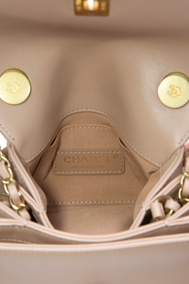 Mini Pearl Chain Flap Bag