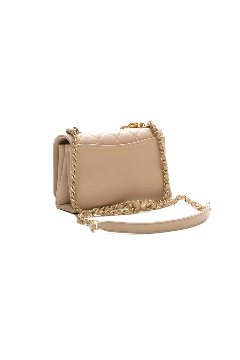 Mini Pearl Chain Flap Bag