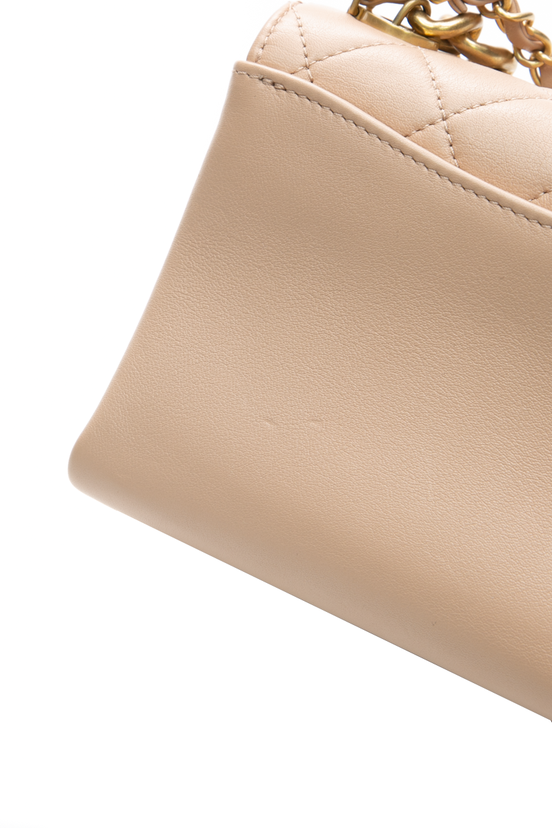 Mini Pearl Chain Flap Bag