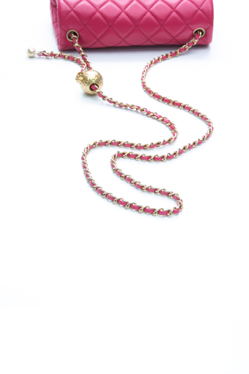 Mini Pearl Crush Flap Bag