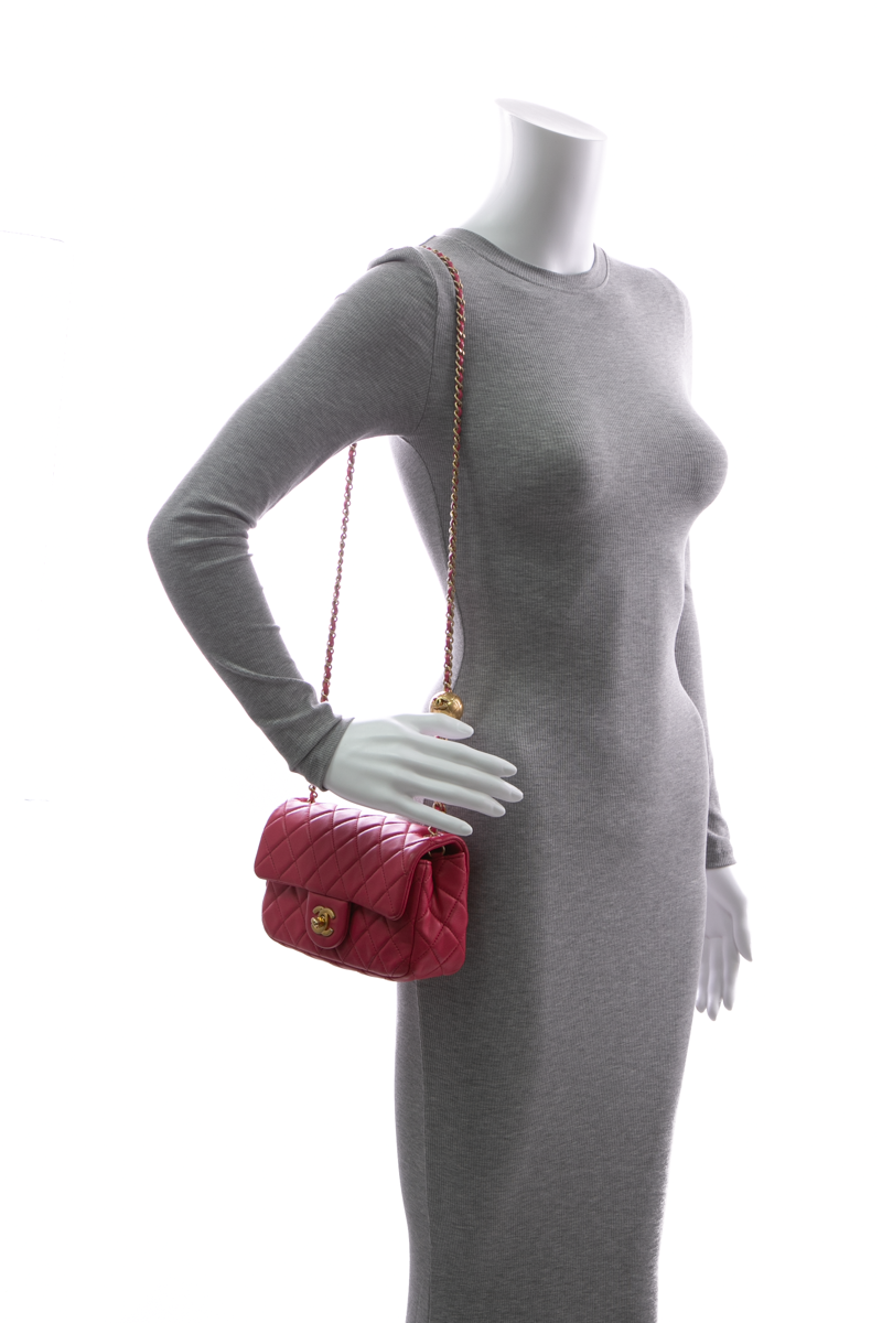 Mini Pearl Crush Flap Bag