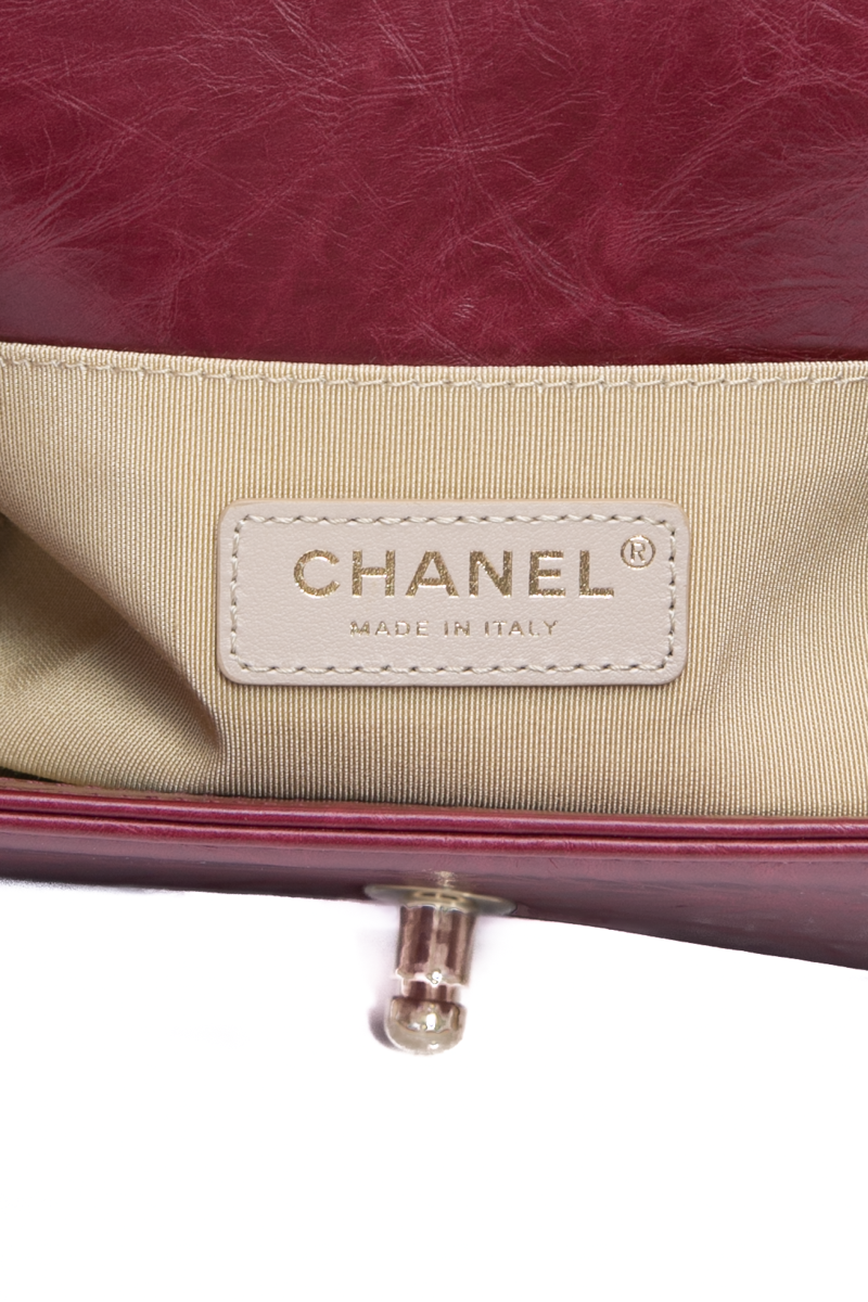 Chevron Chain Small Boy Bag