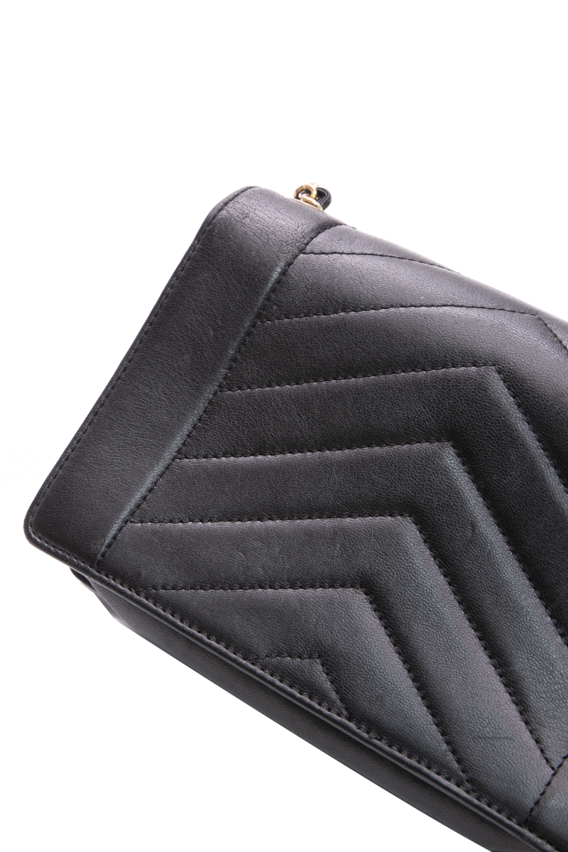 Reversed Chevron Small Flap Bag