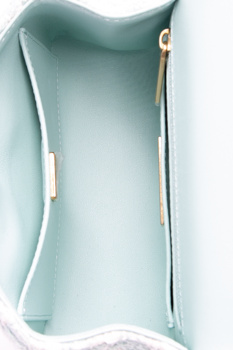 Crush Top Handle Flap Bag