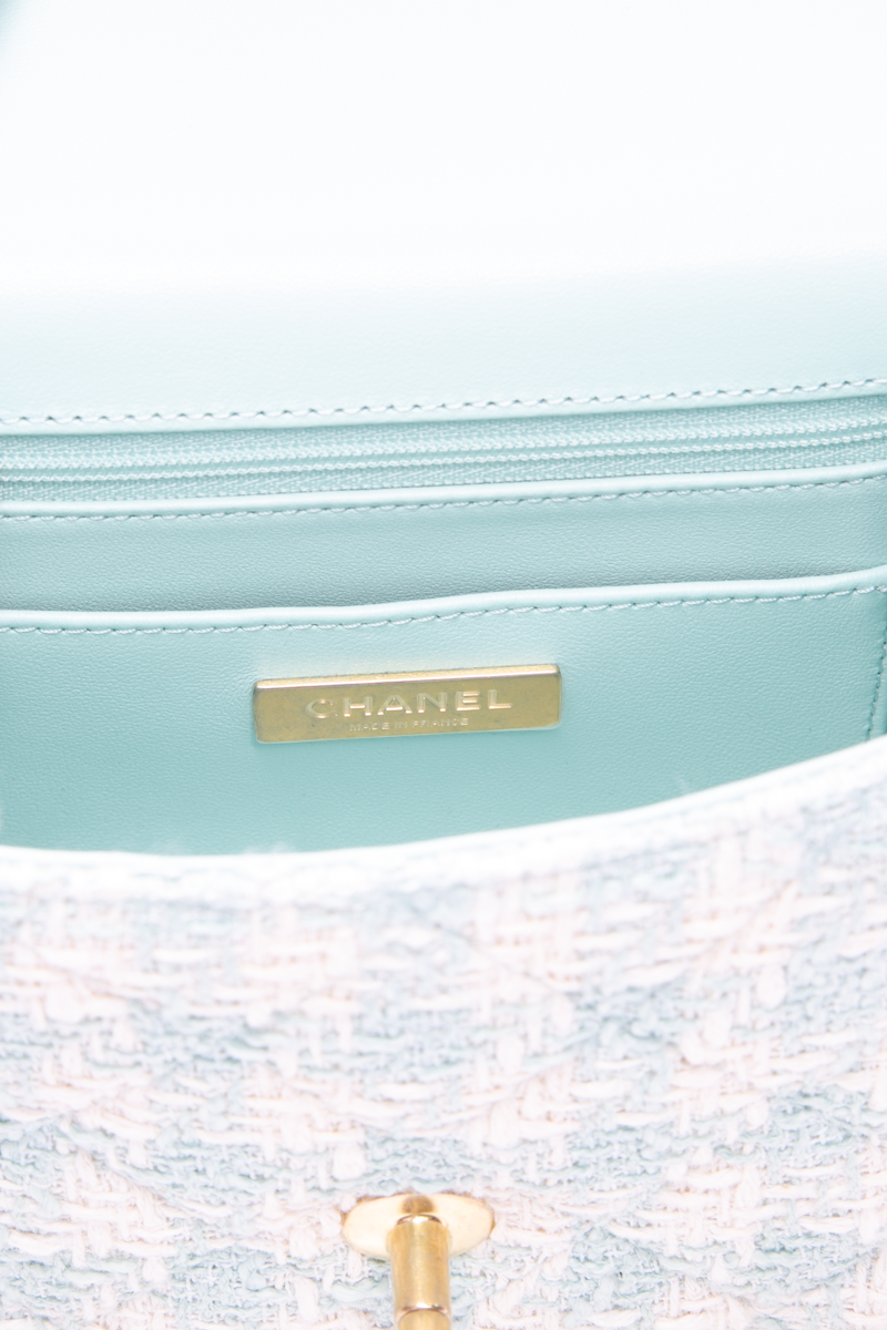 Crush Top Handle Flap Bag