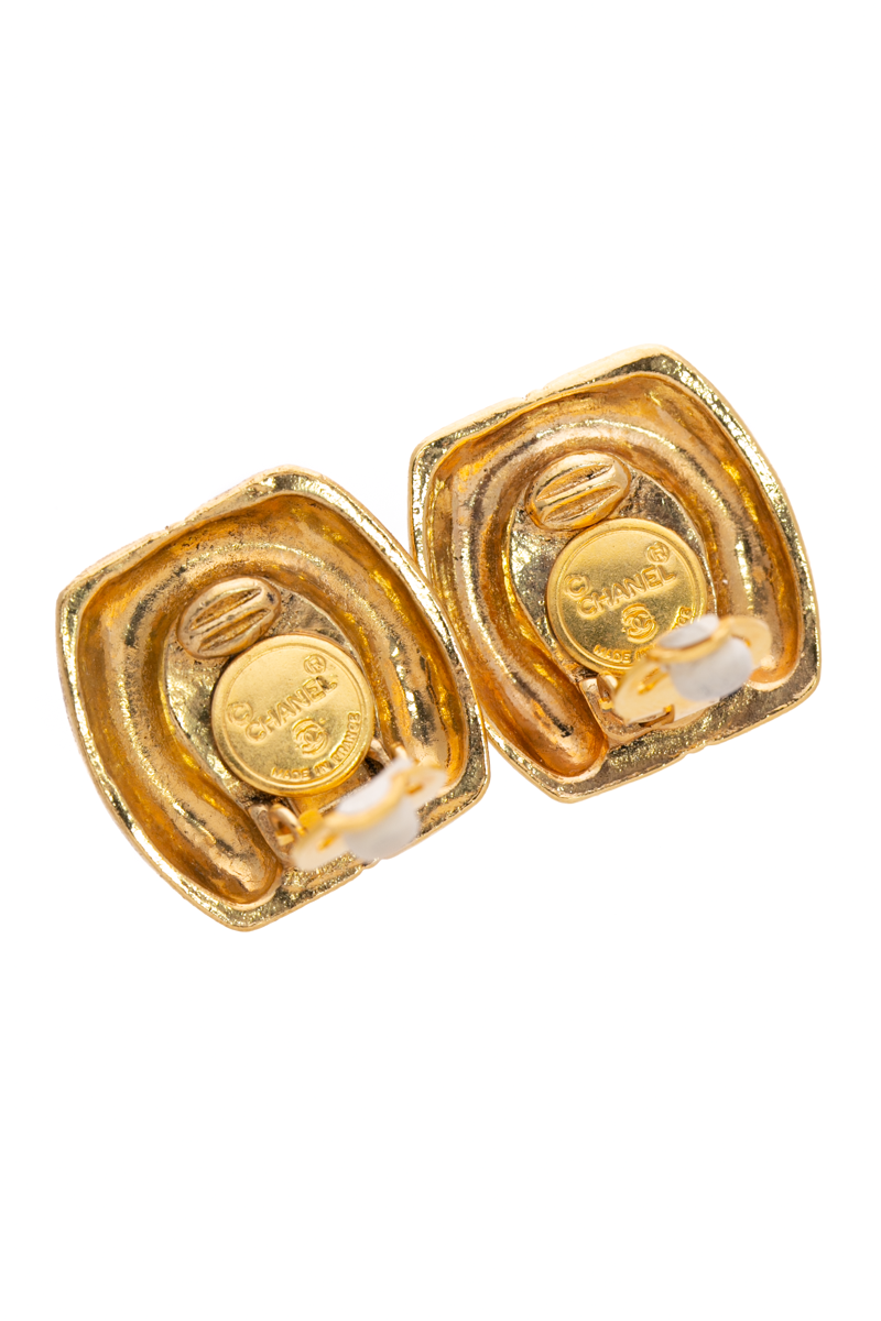 Vintage Crystal Clip-On Earrings
