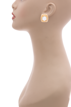 Vintage Crystal Clip-On Earrings