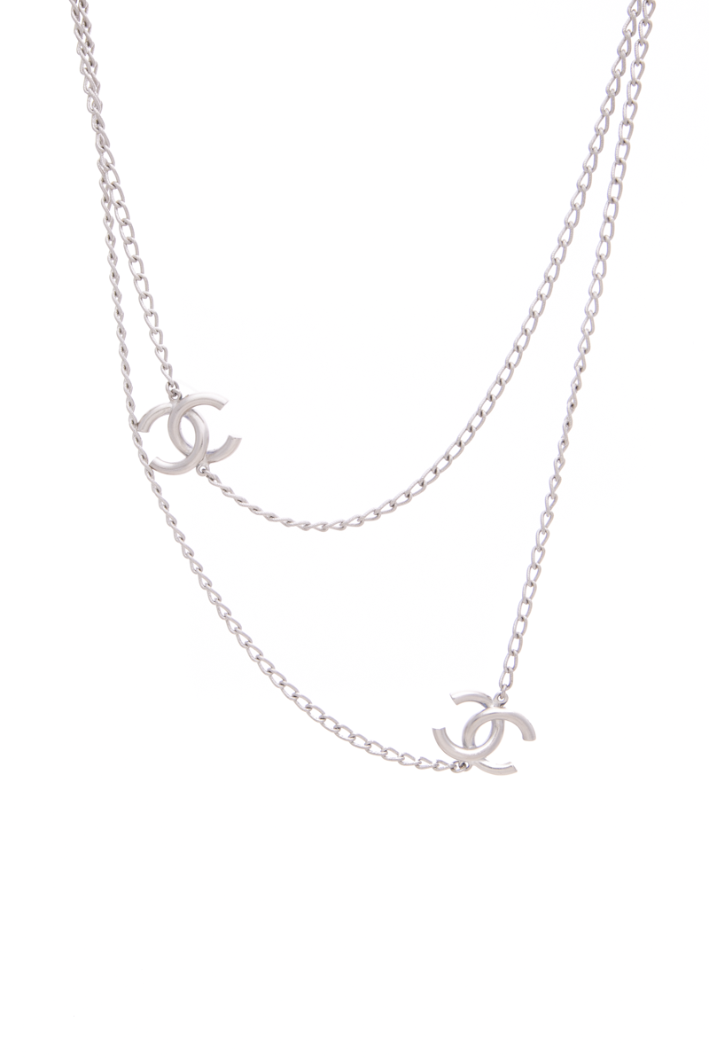 Crystal CC Long Necklace