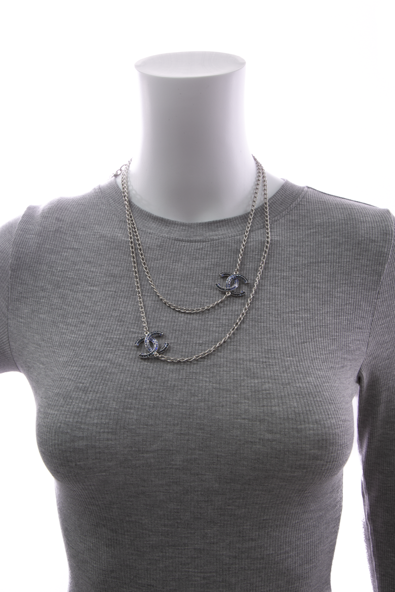 Crystal CC Long Necklace