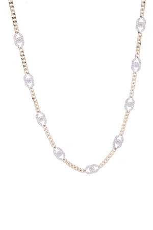 Crystal CC Chain Necklace