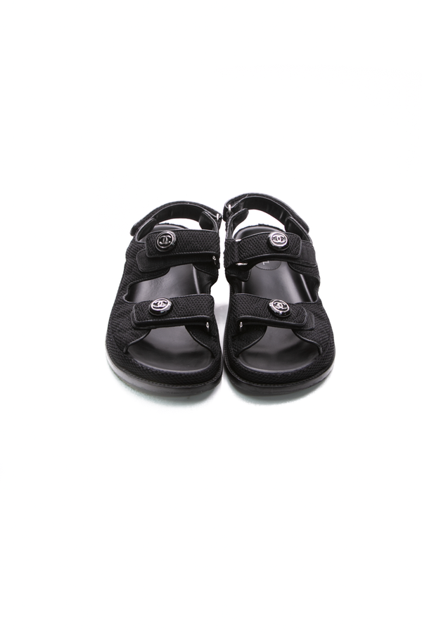 Chanel CC Dad Sandals - Size 38 - Couture USA