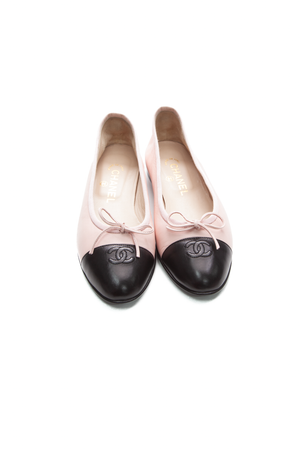 Cap Toe Ballet Flats - Size 38