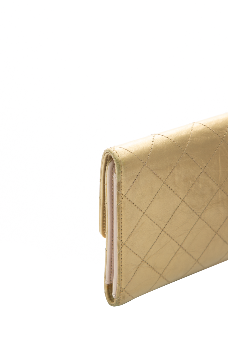 CC Quilted Long Wallet