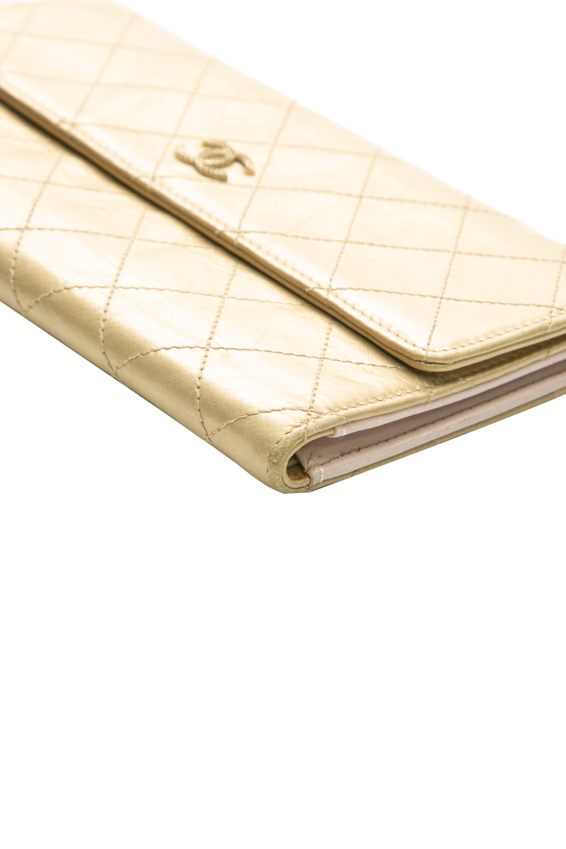 CC Quilted Long Wallet
