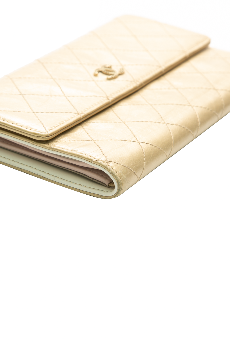 CC Quilted Long Wallet