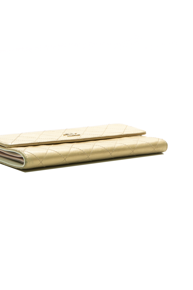 CC Quilted Long Wallet