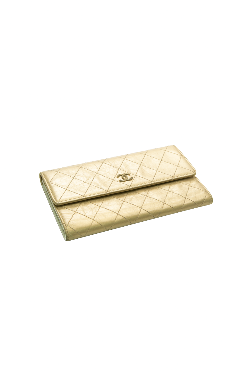 CC Quilted Long Wallet