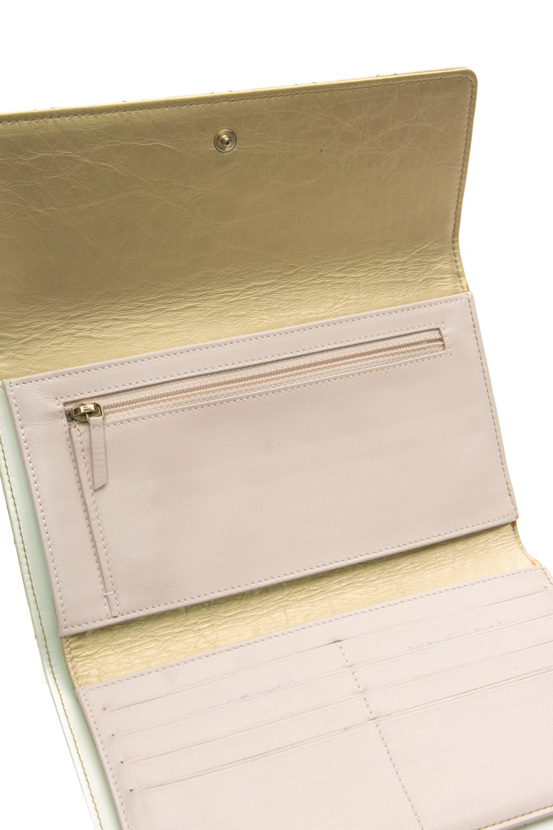 CC Quilted Long Wallet