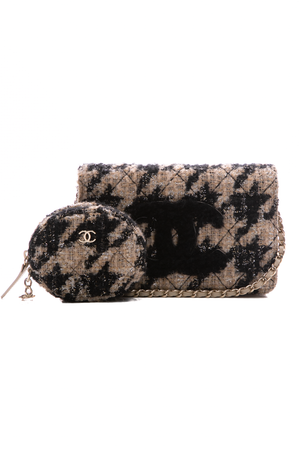 Chanel-Houndstooth-Wallet-on-Chain Bag-288820